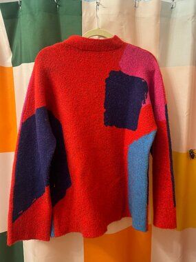 Saemdi Abstract Geo Pullover